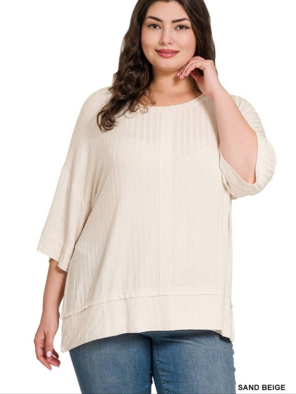 New Zenana Washed Ribbed Top